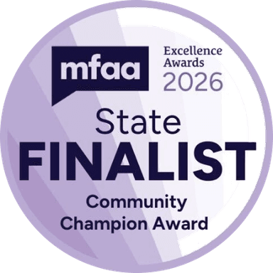 MFAA Excellence Awards 2026 State Finalist — Community Champion Award